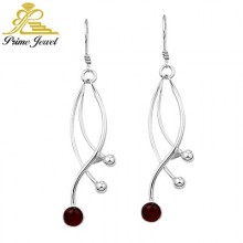 Gümüş Tarz Taşlı Küpe